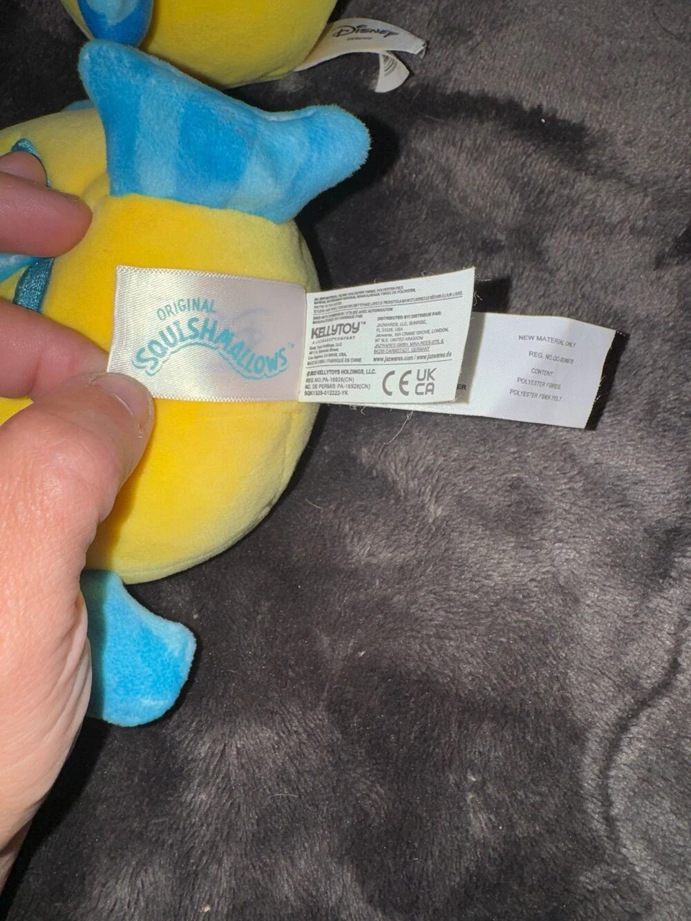 Disney Squishmallows Flounder Plush Toy Set of 2